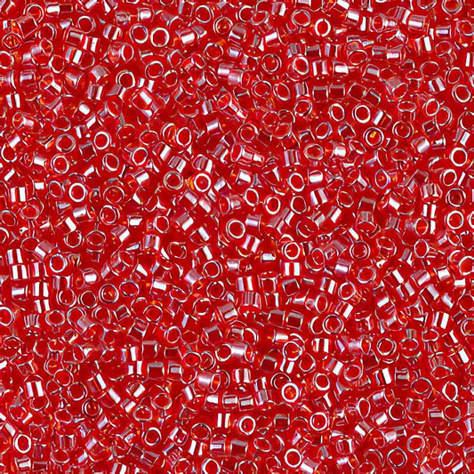 Delica 11/0 Beads - db0098 - Transparent Light Siam Luster 5.2g