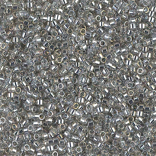 Delica 11/0 Beads - db0114 - Transparent Silver Grey Luster 5.2g