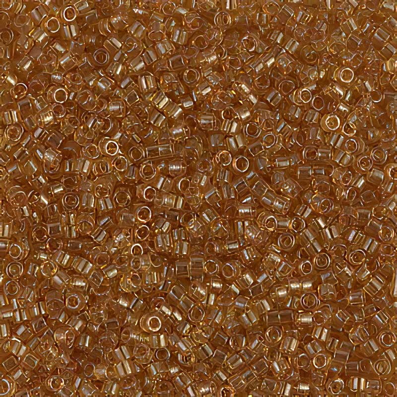 Delica 11/0 Beads - db0118 - Transparent Amber Lustre 5.2g