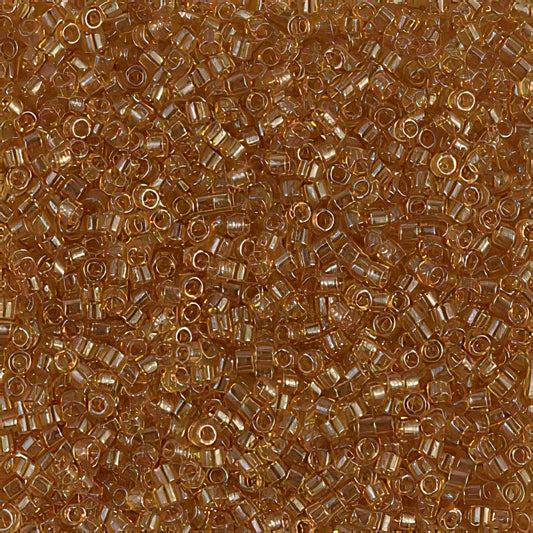 Delica 11/0 Beads - db0118 - Transparent Amber Lustre 5.2g