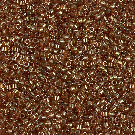 Delica 11/0 Beads - db0121 - Dark Topaz Gold Luster 5.2g
