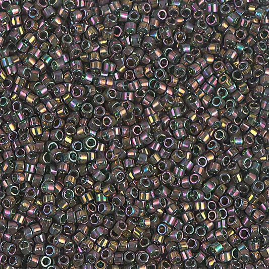 Delica 11/0 Beads - db0127 - Olive Gold Luster Iris 7.1g