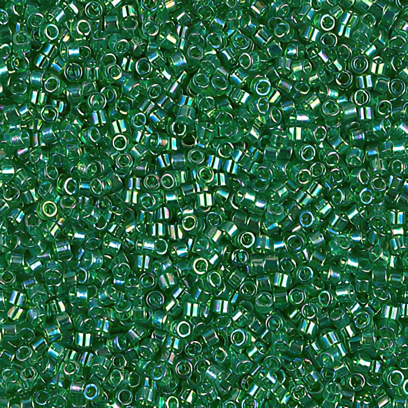 Delica 11/0 Beads - db0152 - Transparent Green AB 5.2g