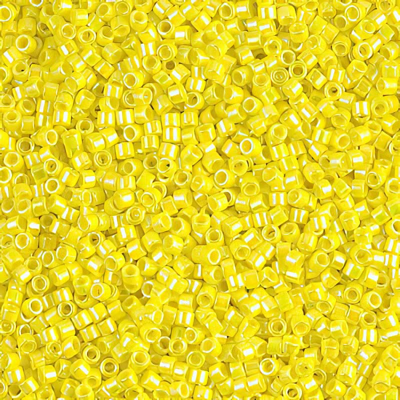 Delica 11/0 Beads - db0160 - Opaque Yellow AB 5.2g
