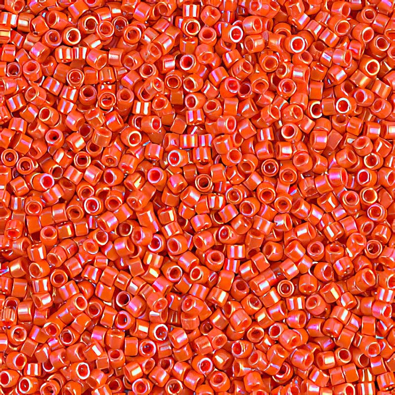 Delica 11/0 Beads - db0161 - Opaque Orange AB 5.2g
