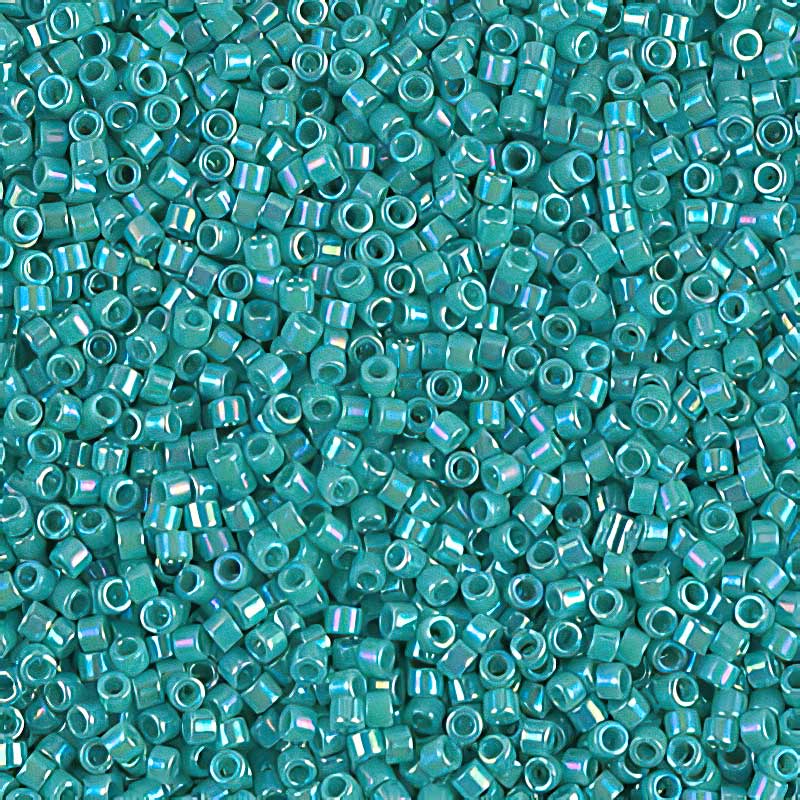 Delica 11/0 Beads - db0166 - Opaque Turquoise AB 5.2g