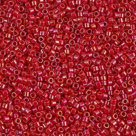 Delica 11/0 Beads - db0214 - Opaque Red Lustre 5.2g