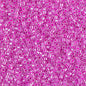 Delica 11/0 Beads - db0247 - Lined Crystal/Fuchsia 5.2g