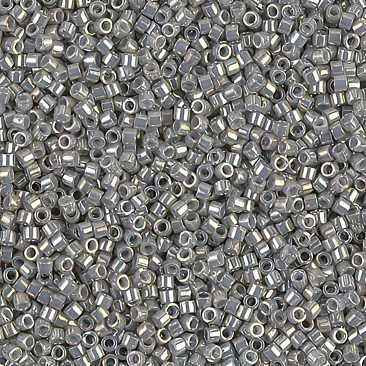 Delica 11/0 Beads - db0251 - Galvanized Grey Luster 5.2g