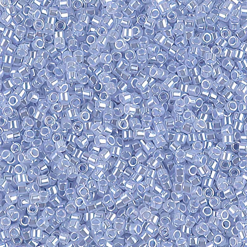 Delica 11/0 Beads - db0257 - Lined Crystal/Light Sapphire 5.2g