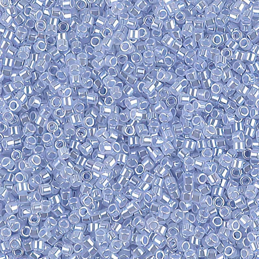 Delica 11/0 Beads - db0257 - Lined Crystal/Light Sapphire 5.2g