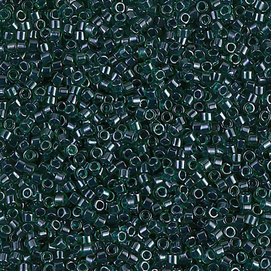 Delica 11/0 Beads - db0275 - Lined Green/Teal Lustre 7.1g