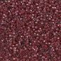 Delica 11/0 Beads - db0280 - Lined Crystal/Dark Plum Luster 5.2g