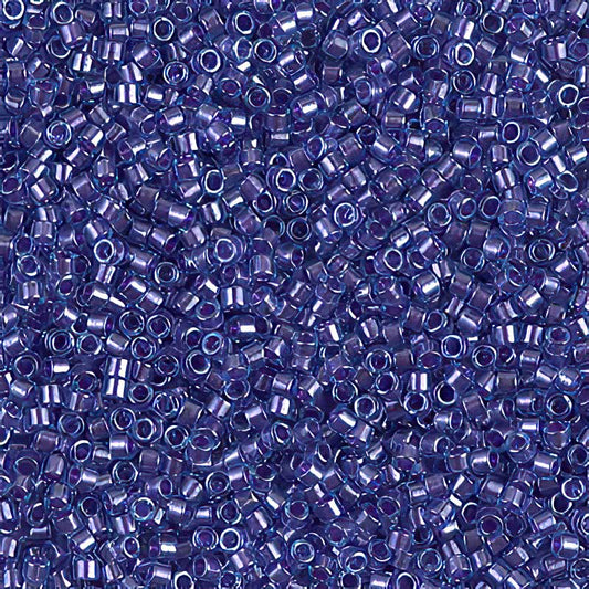 Delica 11/0 Beads - db0284 - Sparkling Purple Lined Aqua Lustre 7.1g