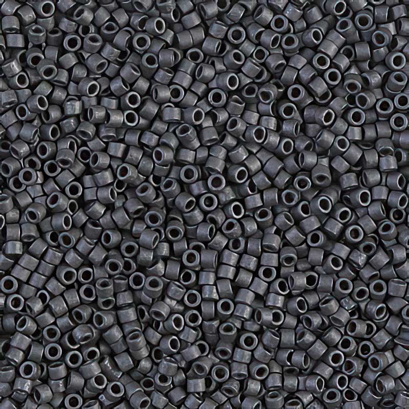 Delica 11/0 Beads - db0306 - Matte Dark Grey 5.2g