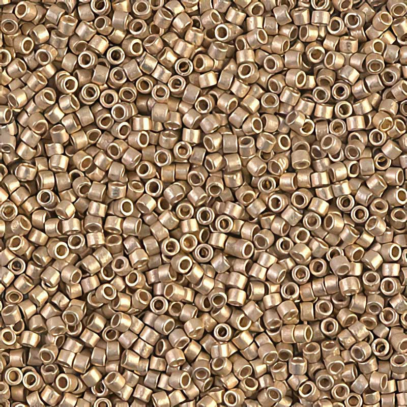Delica 11/0 Beads - db0334 - Matte Metallic Light Gold 24kt 3g
