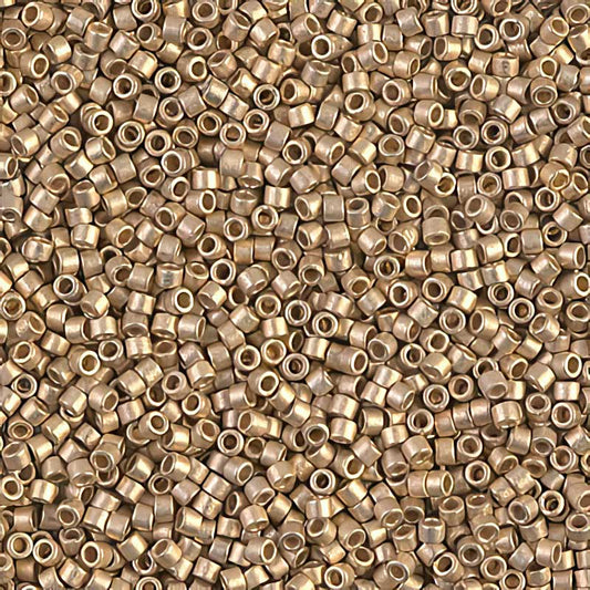 Delica 11/0 Beads - db0334 - Matte Metallic Light Gold 24kt 3g