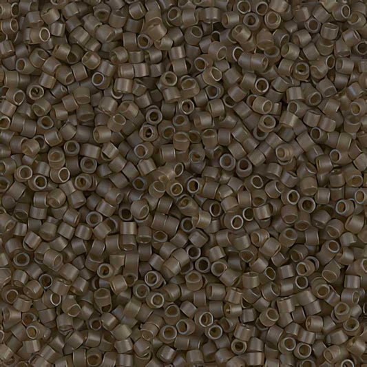 Delica 11/0 Beads - db0384 - Matte Transparent Smoky Quartz Lustre 5.2g