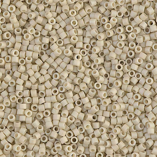 Delica 11/0 Beads - db0388 - Matte Opaque Bone Lustre 5.2g