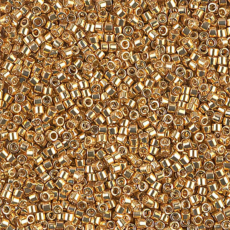 Delica 11/0 Beads - db0410 - Galvanized Yellow Gold 5.2g