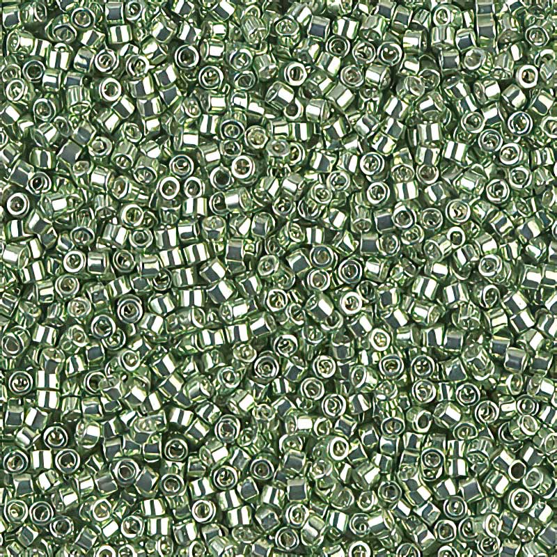 Delica 11/0 Beads - db0413 - Galvanized Green Limes 5.2g