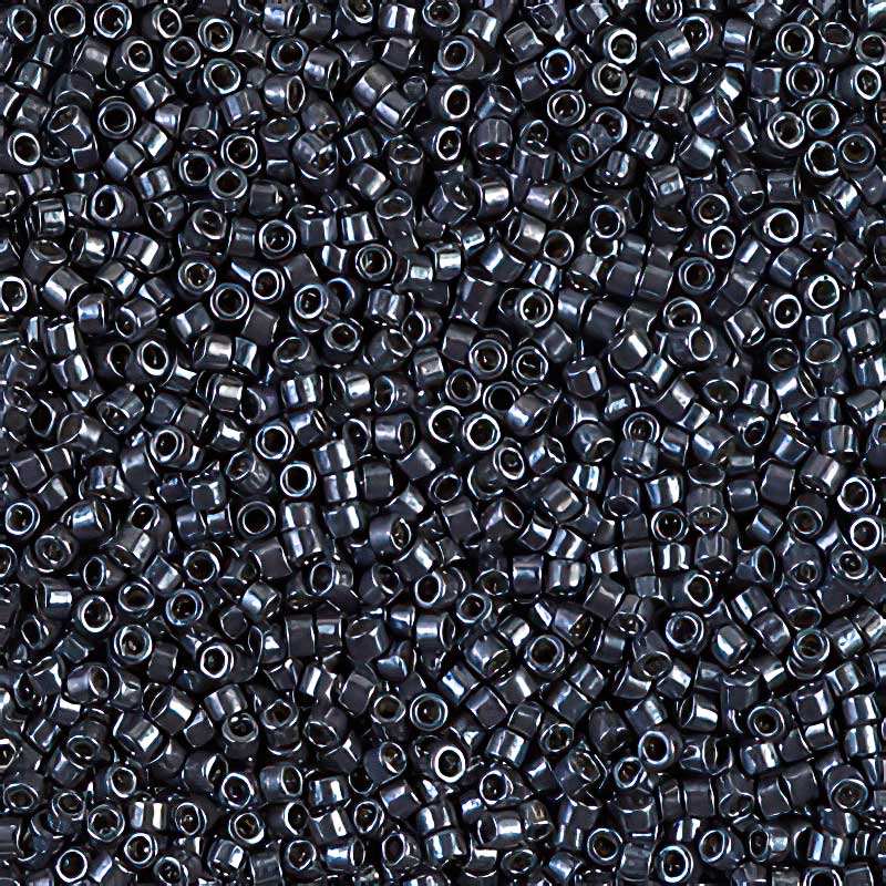 Delica 11/0 Beads - db0453 - Galvanized Gunmetal 5.2g