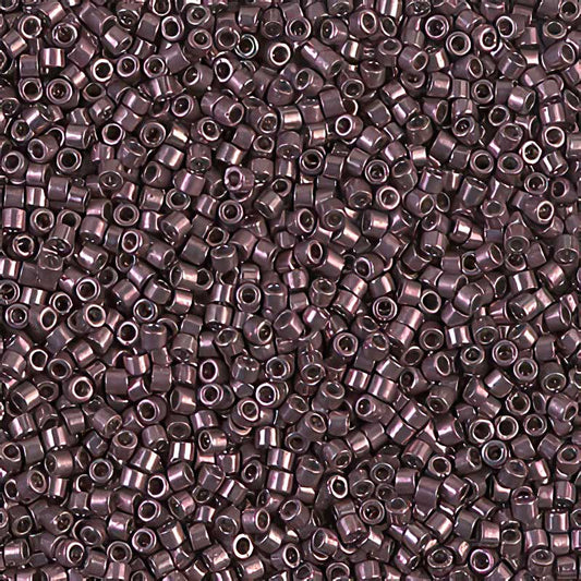 Delica 11/0 Beads - db0454 - Galvanized Smoky Amethyst 7.5g