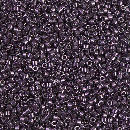 Delica 11/0 Beads - db0455 - Galvanized Dark Plum 5.2g