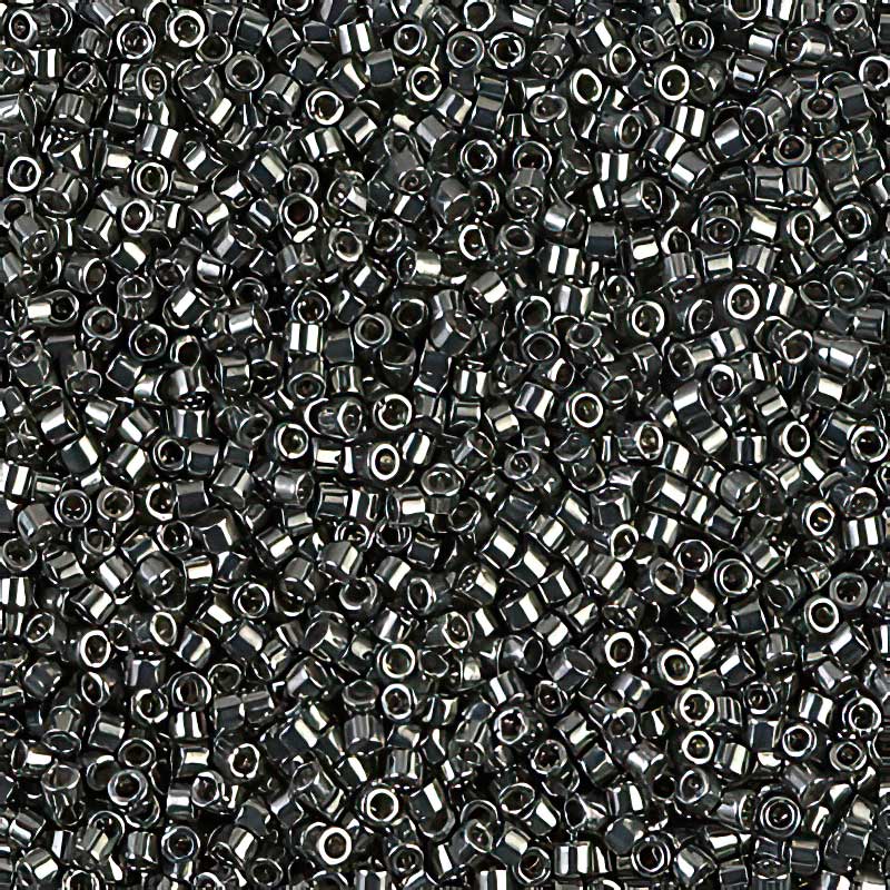 Delica 11/0 Beads - db0457 - Galvanized Green Steel 7.5g