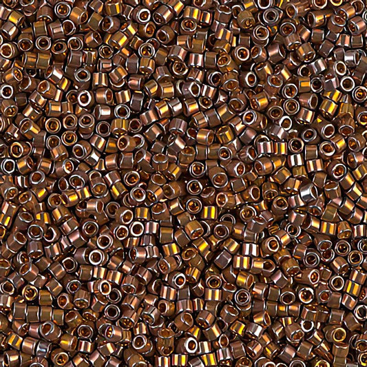 Delica 11/0 Beads - db0506 - Dark Red Gold AB 3.3g