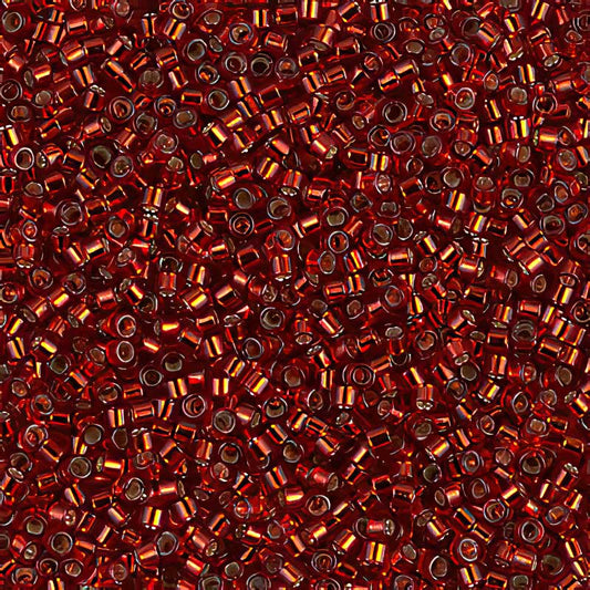 Delica 11/0 Beads - db0603 - Silver Lined Burnt Orange 5.2g
