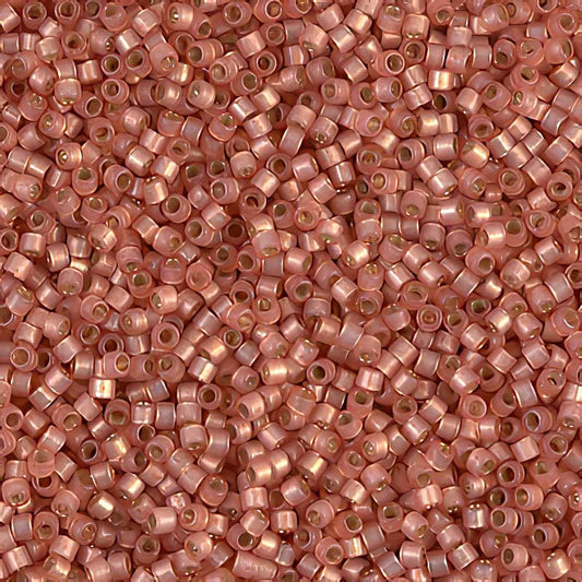 Delica 11/0 Beads - db0622 - Peach Alabaster Silver Lined 5.2g