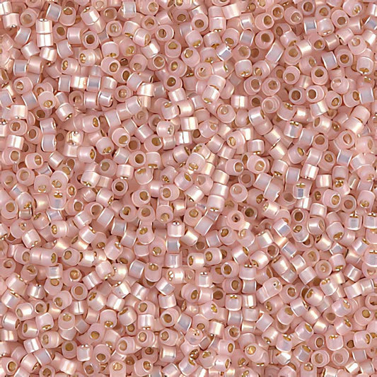 Delica 11/0 Beads - db0624 - Light Pink Alabaster Silver Lined 5.2g