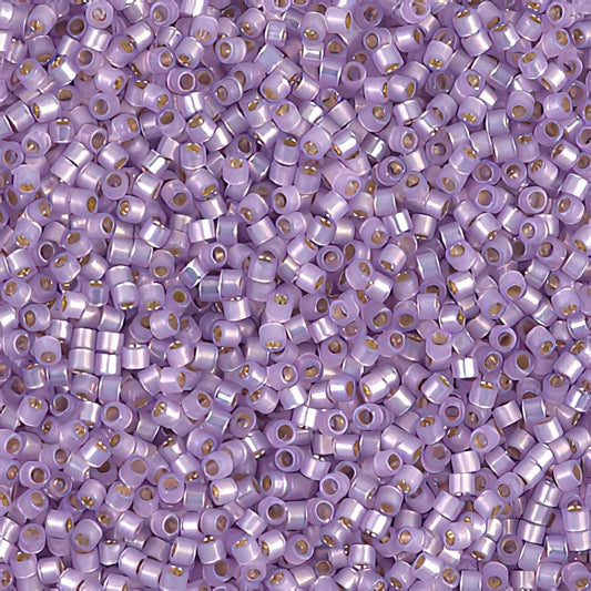 Delica 11/0 Beads - db0629 - Dyed Lilac Alabaster Silver Lined 5.2g