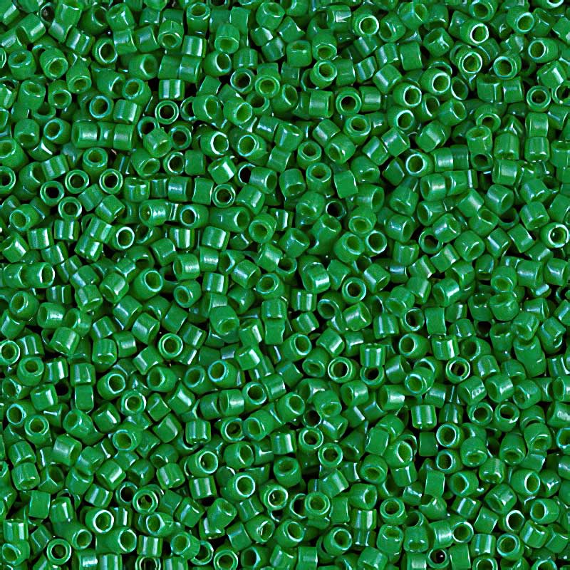 Delica 11/0 Beads - db0655 - Dyed Opaque Kelly Green 5.2g