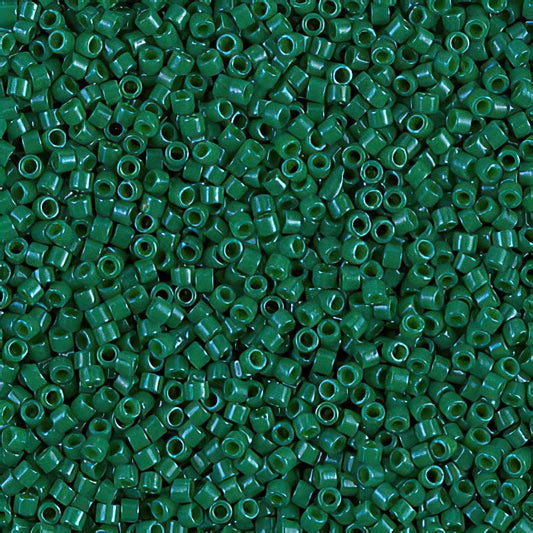 Delica 11/0 Beads - db0656 - Dyed Opaque Jade Green 5.2g