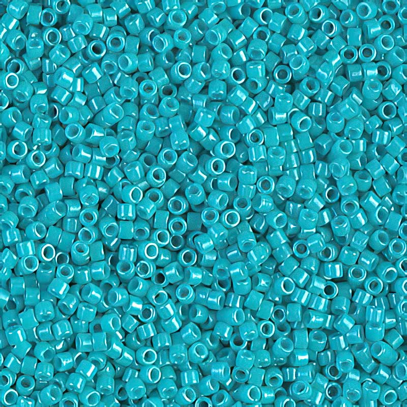 Delica 11/0 Beads - db0658 - Dyed Opaque Turquoise Green 5.2g