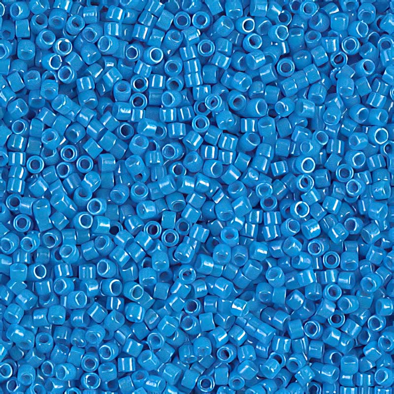 Delica 11/0 Beads - db0659 - Dyed Opaque Dark Turquoise Blue 5.2g