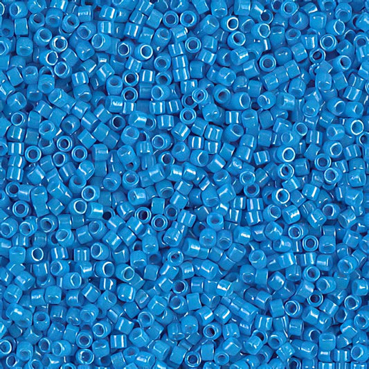 Delica 11/0 Beads - db0659 - Dyed Opaque Dark Turquoise Blue 5.2g