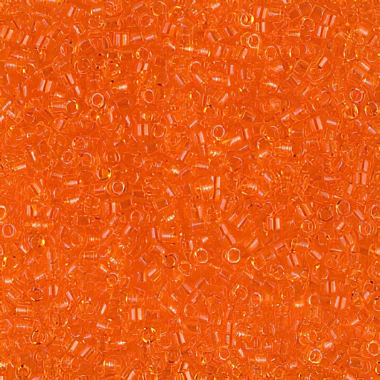 Delica 11/0 Beads - db0703 - Transparent Orange 7.1g