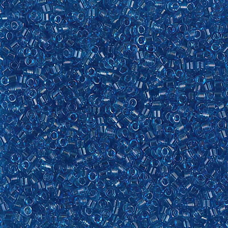 Delica 11/0 Beads - db0714 - Transparent Capri Blue 7.1g