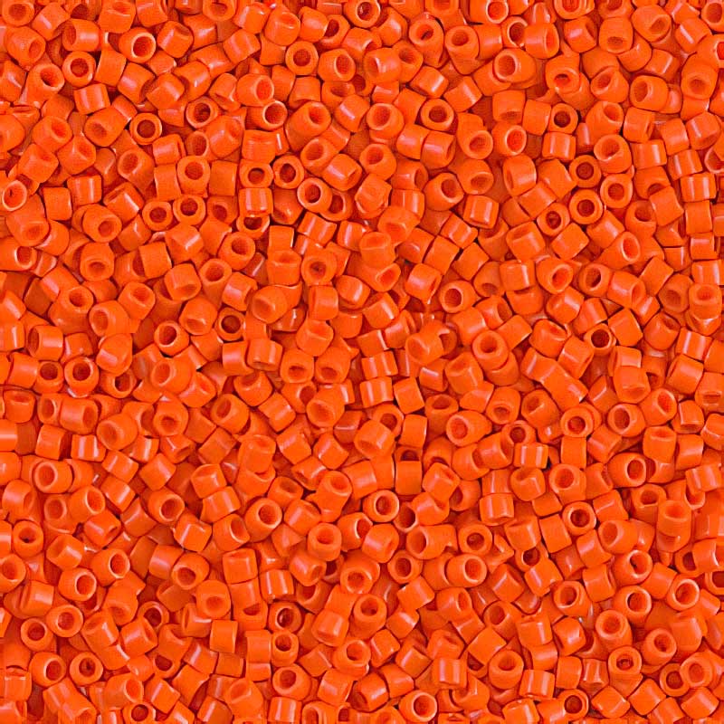 Delica 11/0 Beads - db0722 - Opaque Screamin' Orange 5.2g