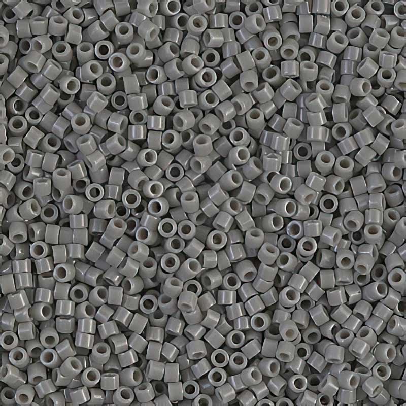 Delica 11/0 Beads - db0731 - Opaque Grey 7.1g