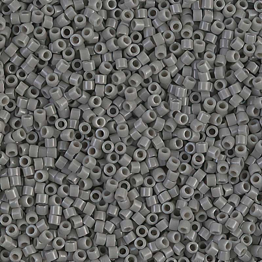 Delica 11/0 Beads - db0731 - Opaque Grey 7.1g