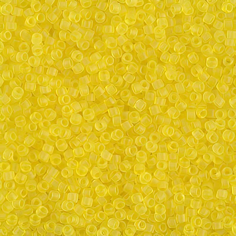Delica 11/0 Beads - db0743 - Transparent Matte Yellow 7.1g