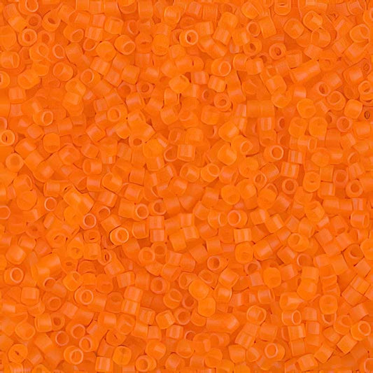 Delica 11/0 Beads - db0744 - Matte Transparent Orange 5.2g