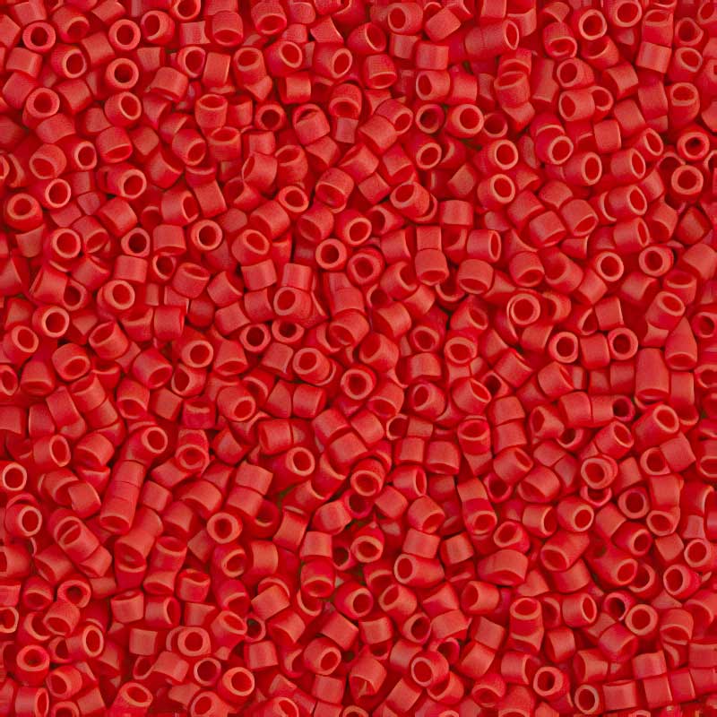 Delica 11/0 Beads - db0753 - Matte Opaque Dark Red 5.2g