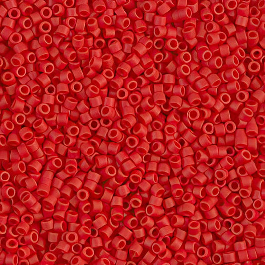 Delica 11/0 Beads - db0753 - Matte Opaque Dark Red 5.2g
