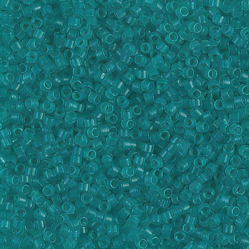 Delica 11/0 Beads - db0786 - Dyed Semi-matte Transparent Iceberg Green 7.1g