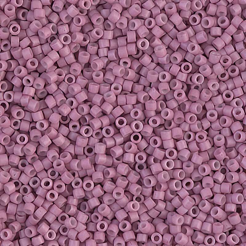 Delica 11/0 Beads - db0800 - Dyed Semi-matte Antique Rose 5.2g